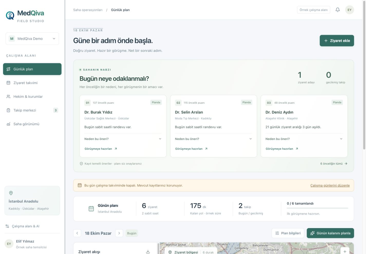 Field Studio örnek uygulama ekranı